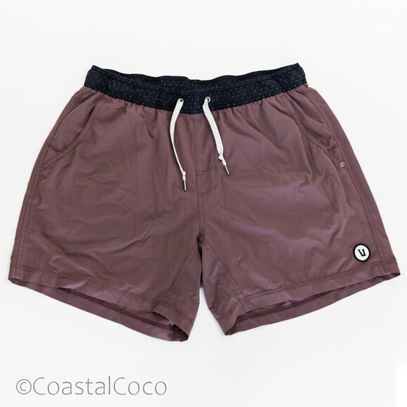 Vuori Men's Kore 5" Short Large Chestnut Athletic Fit Breathable Lined - Picture 1 of 10